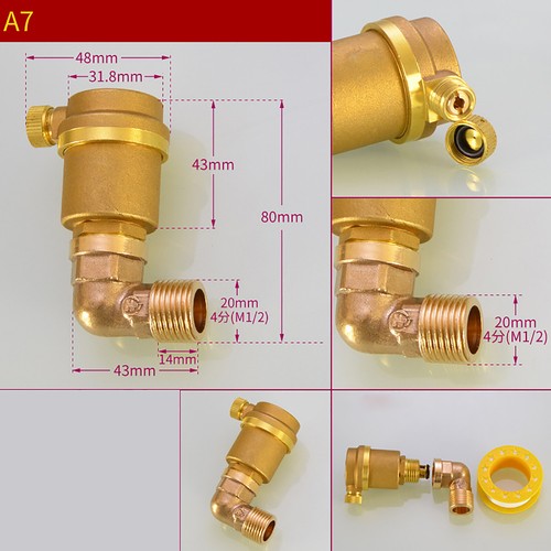Air Bleed Valve Radiator Auto Exhaust Valve BSP 3/4"1/2"Stainless&Brass Fitting - Picture 12 of 29