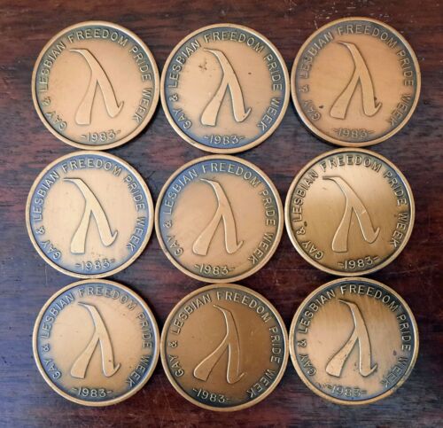 Cincinnati Ohio Queen City 1983 Bronce Souvenir Ficken Gay Lesbiana Freedom Pride - Imagen 4 de 5