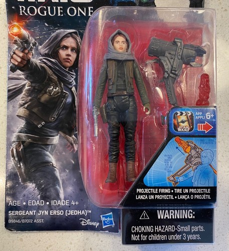 Star Wars Rogue One Sergeant Jyn Erso (Jehda) 2016 B9846 BRAND NEW DAMAGED BOX - Picture 4 of 9