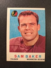 1959 Topps Sam Baker #175, miscut - 50% off 5 or more under $5