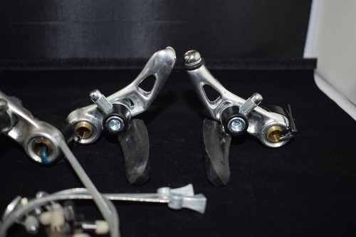 Vintage cantilever brake caliper Set silver aluminium mtb nos - Picture 2 of 12