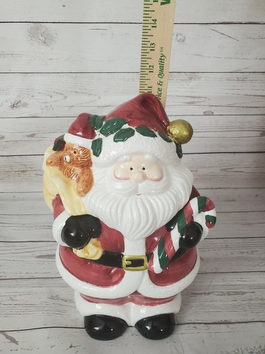 Weihnachtsmann mit Spielzeugtüte Weihnachten Urlaub Keksdose - Bild 11 von 12