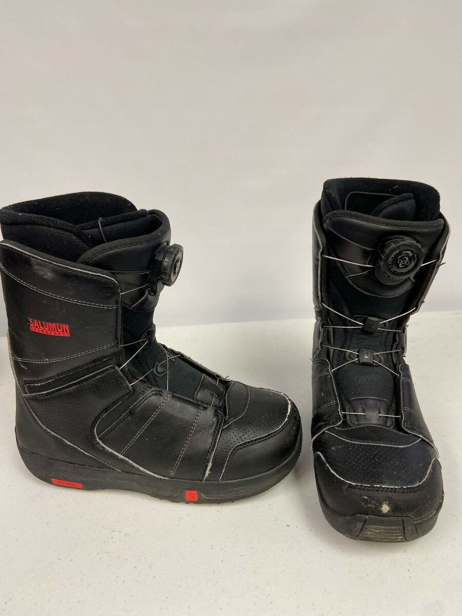 Salomon Faction Boa Snowboard Boots Sz 7, 25 cm Mens Black Salomon Faction Boa Snowboard Boots Sz 7, 25 cm Mens Black