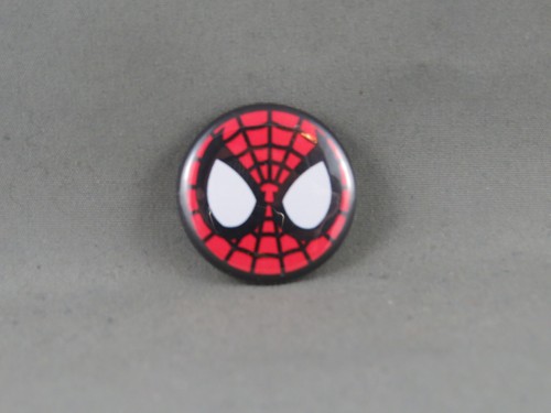 Spider-Man PIn - Spider-Man Face Round Pin - Celluloid Pin - Bild 3 von 3