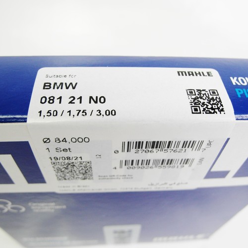 Kolbenringe MAHLE 84,00mm 1,5+1,75+3,0 für BMW M20B25 M40B16 M50B25 08121N0 - Picture 3 of 3