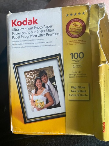 Kodak Ultra Premium 4" X 6" Photo Paper 70 High Gloss Sheets open box - Photo 3/3