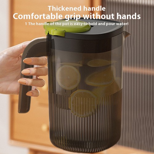 Drink Pitcher Large Capacity Cold Water Pitcher 2200ml Fridge Iced Drink Kettle - Picture 10 of 14