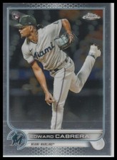 2022 Topps Chrome Edward Cabrera Miami Marlins