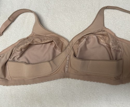 Glamorise Magic Lift BH 44D ohne Bügel 1001 Baumwolle Vollfigur Spitze beige neu - Bild 7 von 9