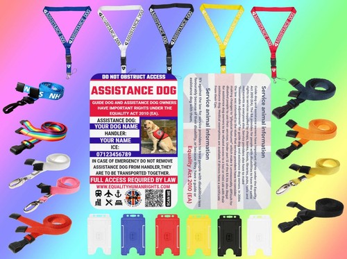Ptsd Assistenzhund - PTSD Diensthund - UK Law Card mit Schlüsselband und Kartenhalter - Bild 12 von 22