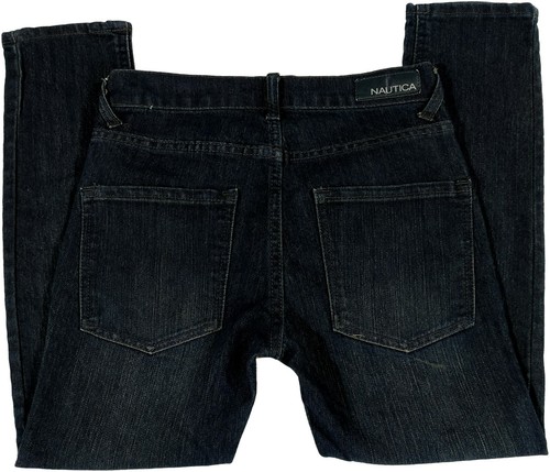 Girls Junior Size 10 Nautica Dark Wash Denim Highrise Skinny Jeans Preowned - Picture 2 of 6