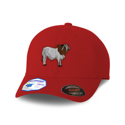 Flex Fit Hats L/XL S/M Western Horse Bull Farm Animal Cattle Brahman Polyester