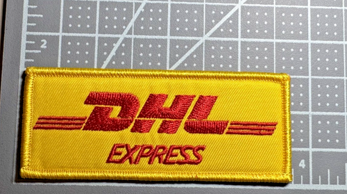 DHL Express Postal Service Premium 3in Embroidered Iron-on Patch - Picture 2 of 3