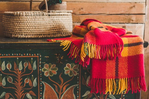 Blanket Throw Bed Sofa Fleece Cozy Plaid Soft Warm 100% Wool 130x210cm SUN Best - Picture 1 of 10