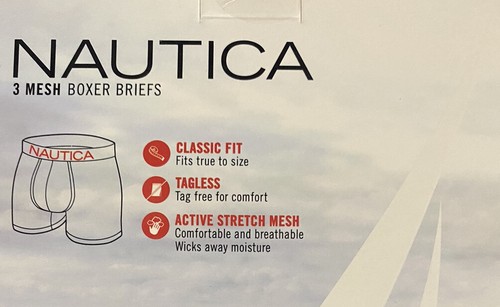 🩲LOT OF 2 NAUTICA 3 PACK MEDIUM Boxer Brief Stretch Classic Fit Tagless M1 - Picture 11 of 12