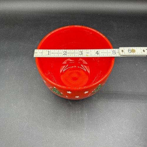 Waechtersbach CHRISTMAS TREE Chili Rice Nut Bowl 5" Red Germany Set of 2 - Picture 2 of 6