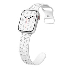 Breathable Soft Sport Silicone Band For iWatch Series Ultra 9 8 7 6 5 4 SE 3 2 1