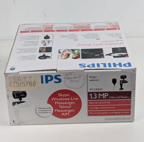 😺 Webcam et microphone Philips SPC230NC 1,3 mégapixels neufs en boîte - Photo 7/8