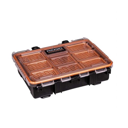 Ridgid Small Parts Organizer Compact Pro Gear System 6 Compartment Tool Case NEW - Picture 8 of 17