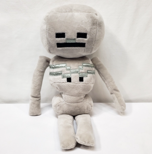 Mojang Minecraft Plush Skeleton 2014 Stuffed Animal 13" Monster Soft Toy Gray - Picture 8 of 9