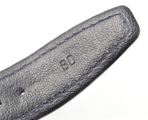 Genuine IWC Pilot Dark Blue/Black Alligator Leather Mens Watch Strap 20mm–18mm - Picture 8 of 13