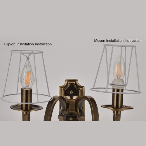 (Light Purple)3PCS Cloth Lamp Shade E14 ClipOn Lampshade For Candle Chandelie A - Picture 11 of 12