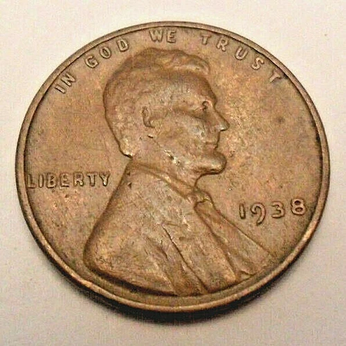 1938 P Lincoln Wheat Cent / Penny *AU - ABOUT UNCIRCULATED*  **FREE SHIPPING**