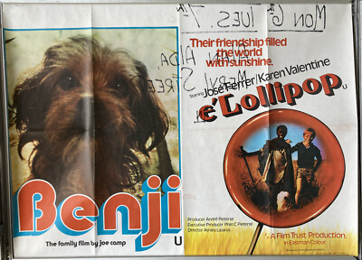 Cinema Poster: BENJI / E'LOLLIPOP 1976 (Quad) José Ferrer Kren Valentine