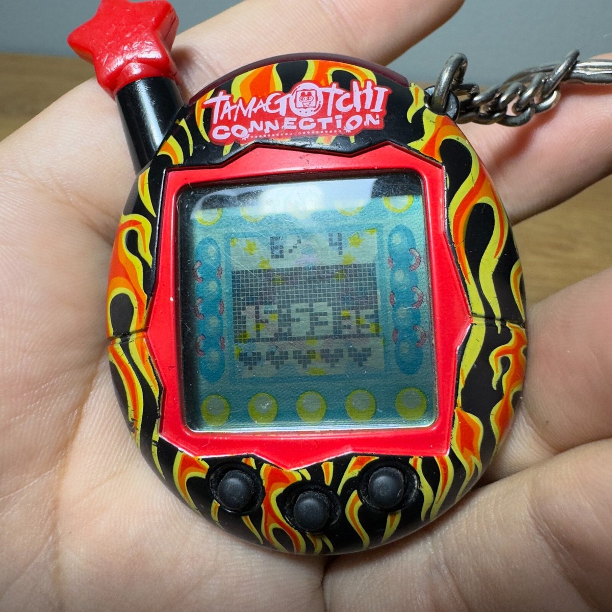 Tamagotchi Connection V4.5 - Black Flames. Tested Fire Red