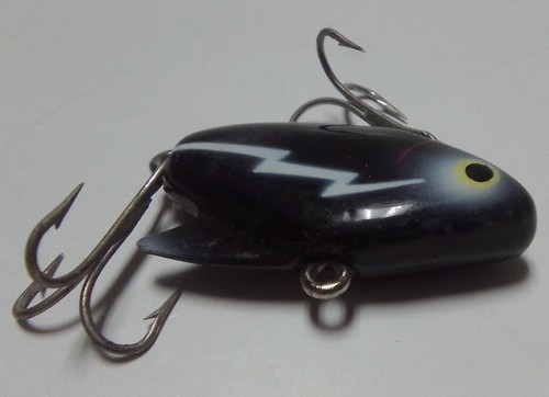 Vintage Heddon Dowagiac 385-SF Black Heddon Sonic Lure w/Packaging (D4) - Picture 10 of 11