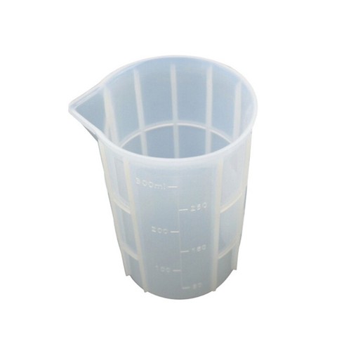 Non-stick Mixing Cups Reusable Soft Scale Cups Resin Tools for Diy Craft