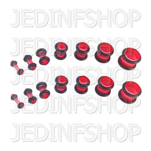 Ear Plug Stretcher - Straight O-Ring | 1.6mm-10mm | Acrylic Pair - 25 Colours - Picture 6 of 26