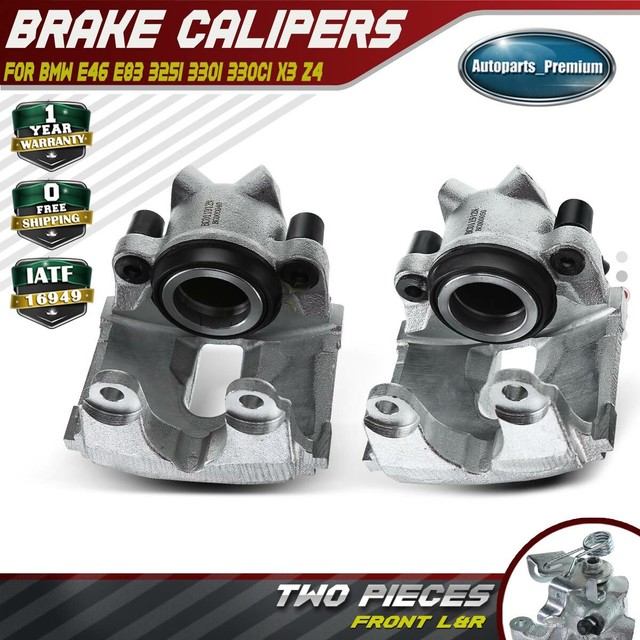 FOR BMW E46 330CD 330CI X3 E83 NEW REAR BRAKE LEFT RIGHT CALIPERS BRAKE PADS