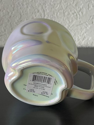 STARBUCKS Tasse weiß irisierend Sugar Skull Calavera Halloween Herbst 2024 NEU +ETIKETT - Bild 11 von 11