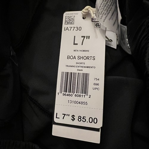 ($85) Adidas BOA Best Of Adi HEAT.RDY 7” Training Shorts Mens L Black IA7730 NWT - Picture 3 of 18