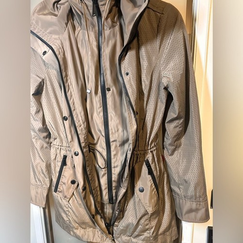 BCBG Size XS Dark Olive Green Raincoat / Utility Jacket - Picture 4 of 9