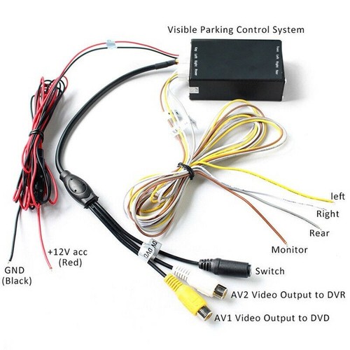 360 °Auto Grad Parking HD Panorama Nahtlose 4 Kamera Parkplatz Monitor-System - Bild 10 von 14