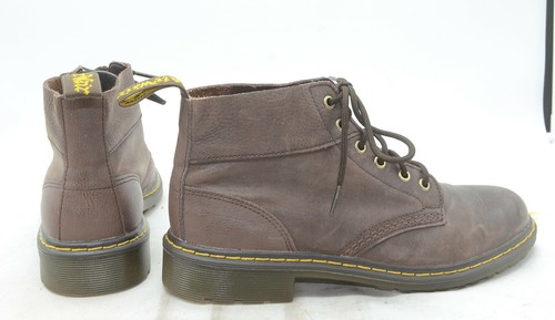 Dr. Martens 6 Ojos Chukka Cuero Con Cordones Motociclista Trabajo Botines Hombres Talla 10 UK 9 - Imagen 2 de 4