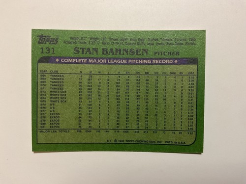 1982 Topps Baseball Cards #1 to #380 U Pick FREE SHIPPING UPDATED AUGUST  2025 - Picture 159 of 501