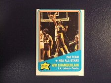 1972-73 Topps Basketball Wilt Chamberlain Card # 168
