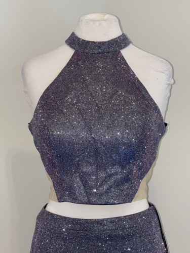Amarra 40244 Größe 12 Mitternachtsblau Heimkehr kurzes Abschlussballkleid neu mit Etikett - Bild 2 von 8