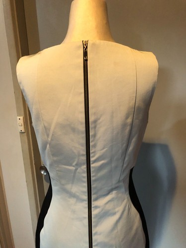 CUE Light Blue Black Contrast Pencil Dress Size 10 - Picture 5 of 7