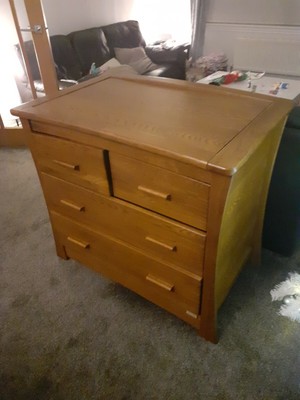 oak changing table