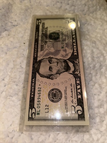 2013!STAR NOTE $5 Dollar Bill LOW SERIAL NUMBER , Uncirculated - Picture 3 of 5