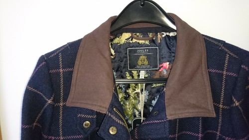 Check Navy Ladies Giacca field Joules Coat 18 Taglia qZwE8OzPx