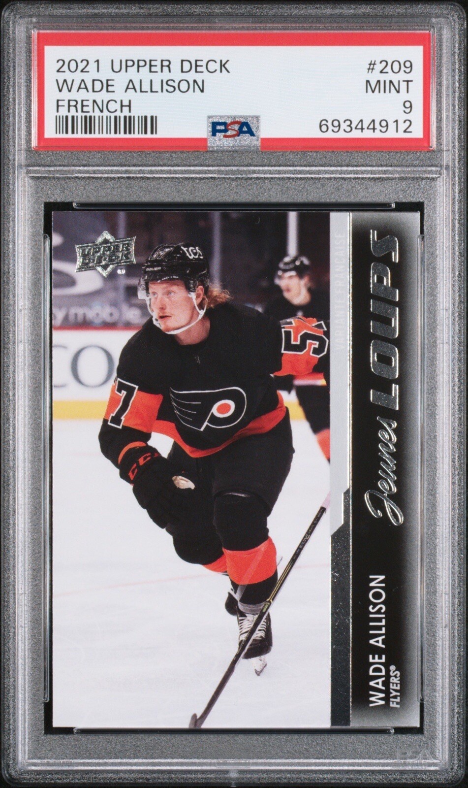 WADE ALLISON 2021-22 UPPER DECK SERIES 1 #209 FRENCH YOUNG GUNS JEUNES LOUPS RC