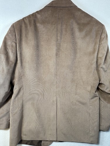 George Blazer Mens 44R Brown Corduroy 2 Button Long Sleeve - Picture 2 of 9