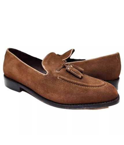 Anthony Veer Kennedy Quaste Wildleder Halbschuhe Schuhe Herren Gr. 9 D honigbraun NEU $ 235 - Bild 2 von 7