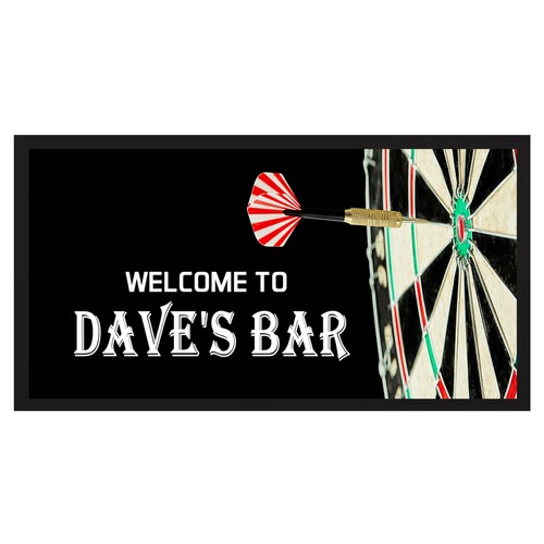 Personalisierte Dartbar - Matte, Untersetzer & Schild - Bier, Kneipe, Geschenk, Geburtstag - Bild 5 von 7