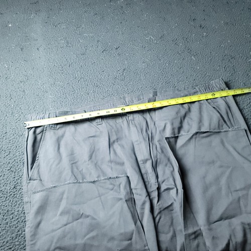 Boulder Creek Trading Pants Mens Big Tall 56 38L Gray Khaki Chino Cotton Cargo - Picture 4 of 7